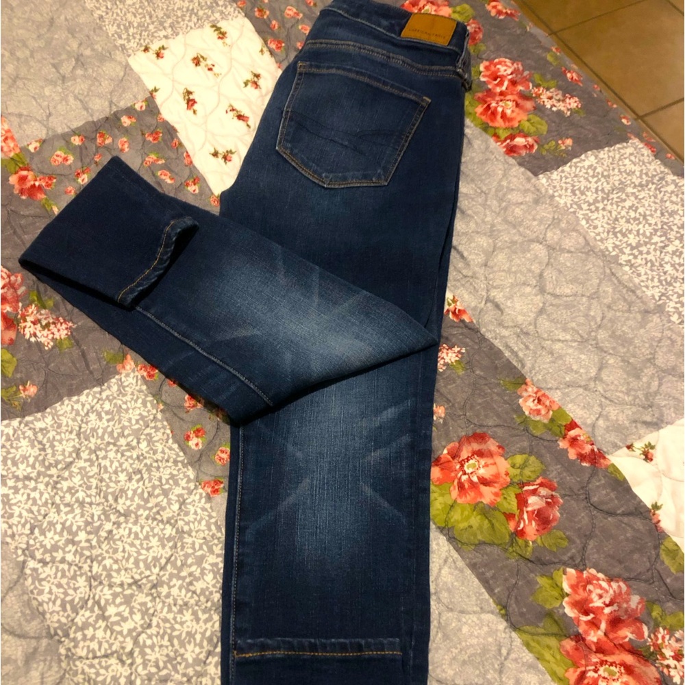 American Eagle skinny jeans dark blue